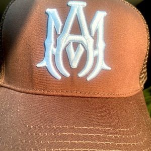 Brown and white Mike Amiri